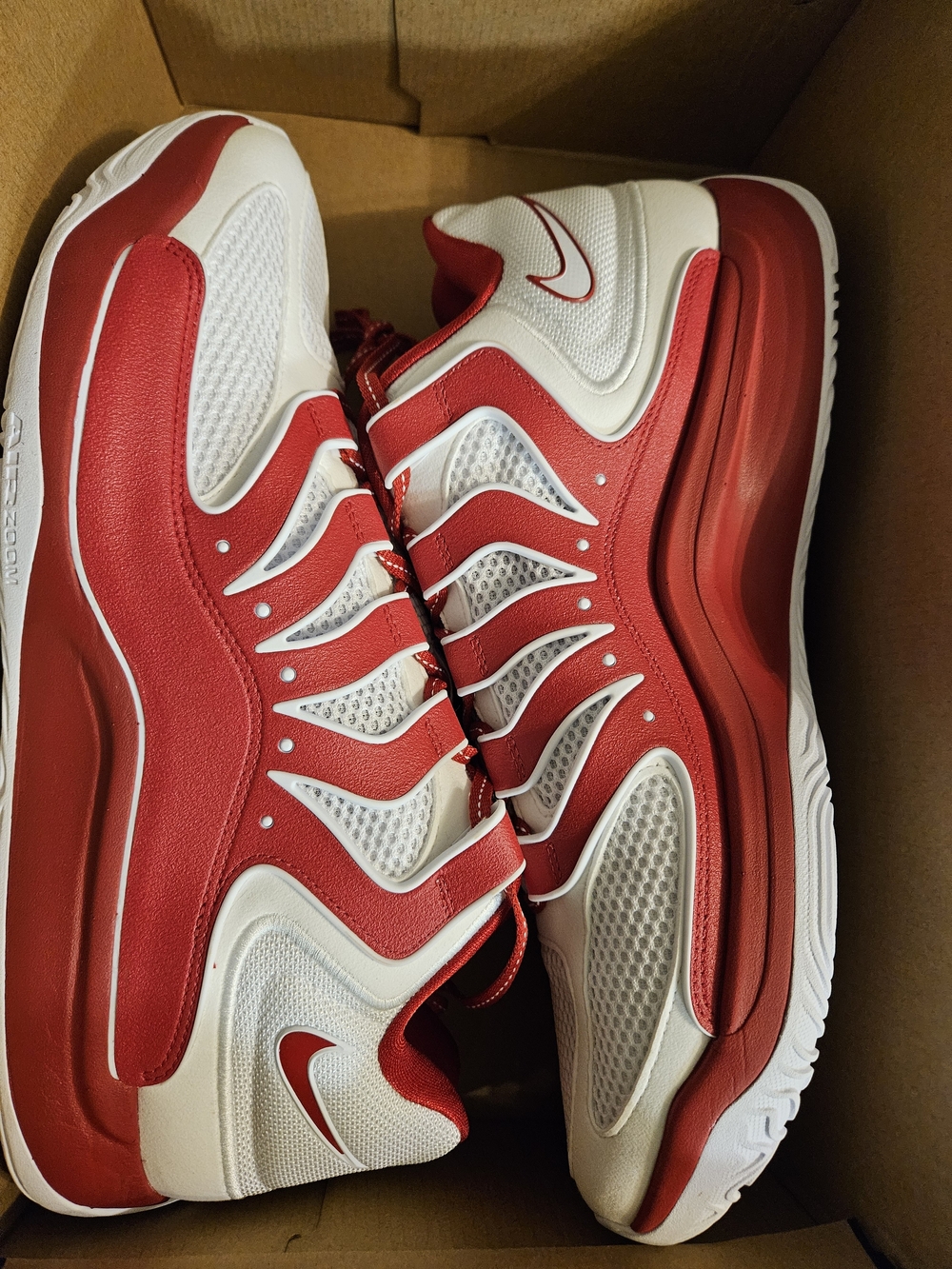 Nike KDs 18/ Nike Men’s Red & White Athletic Sneakers
